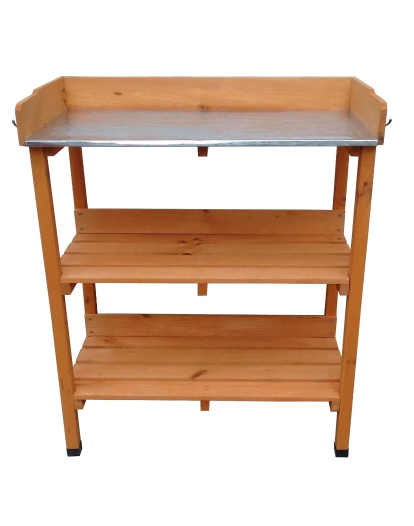 Wooden Potting Plant Table Bench