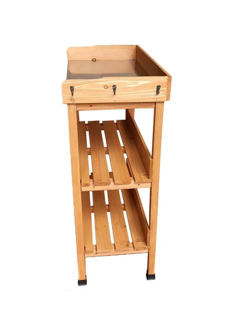 Wooden Potting Plant Table Bench