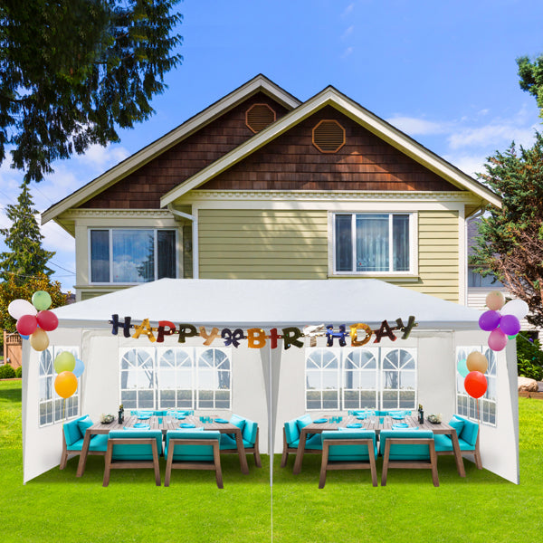3M X 6M Garden Gazebo Tent Marquee Outdoor Waterproof Party Awning Canopy Patio