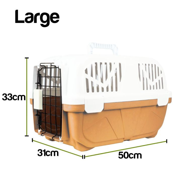 Large Pet Carrier Blue/Brown