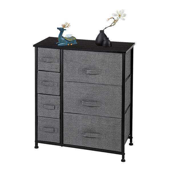 Fabric Dresser With 7 Drawers Furniture Storage Tower Unit For Bedroom Hallway