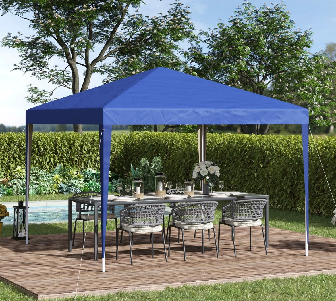 3X3M Garden Heavy Duty Pop Up Gazebo Marquee Party Tent Wedding Canopy Blue