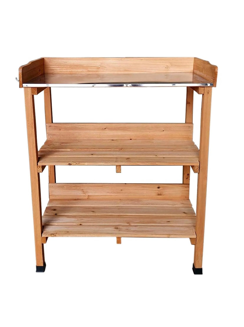 Wooden Potting Plant Table Bench