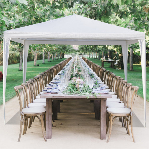 Gazebo Garden Marquee PE Awning Beach Party Wedding Camping Tent Canopy 3x3m