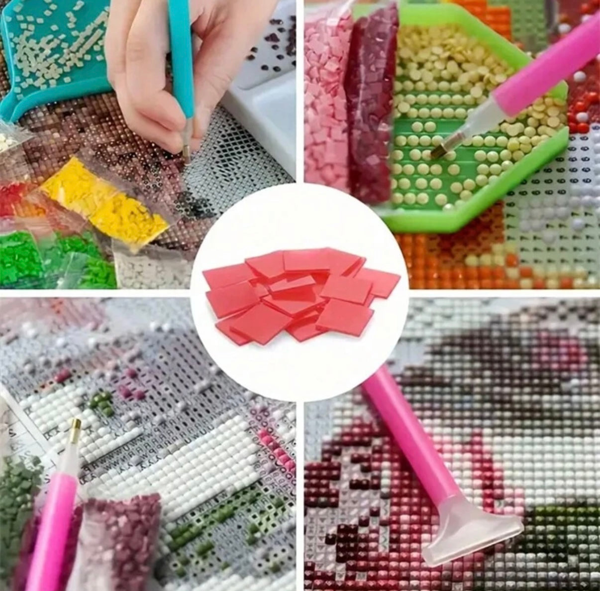 100pcs set of 5D Diamond Painting Glue Clay DIY Painting Glue Clay Diamond Painting Wax