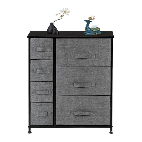 Fabric Dresser With 7 Drawers Furniture Storage Tower Unit For Bedroom Hallway