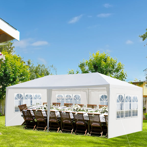 3M X 6M Garden Gazebo Tent Marquee Outdoor Waterproof Party Awning Canopy Patio