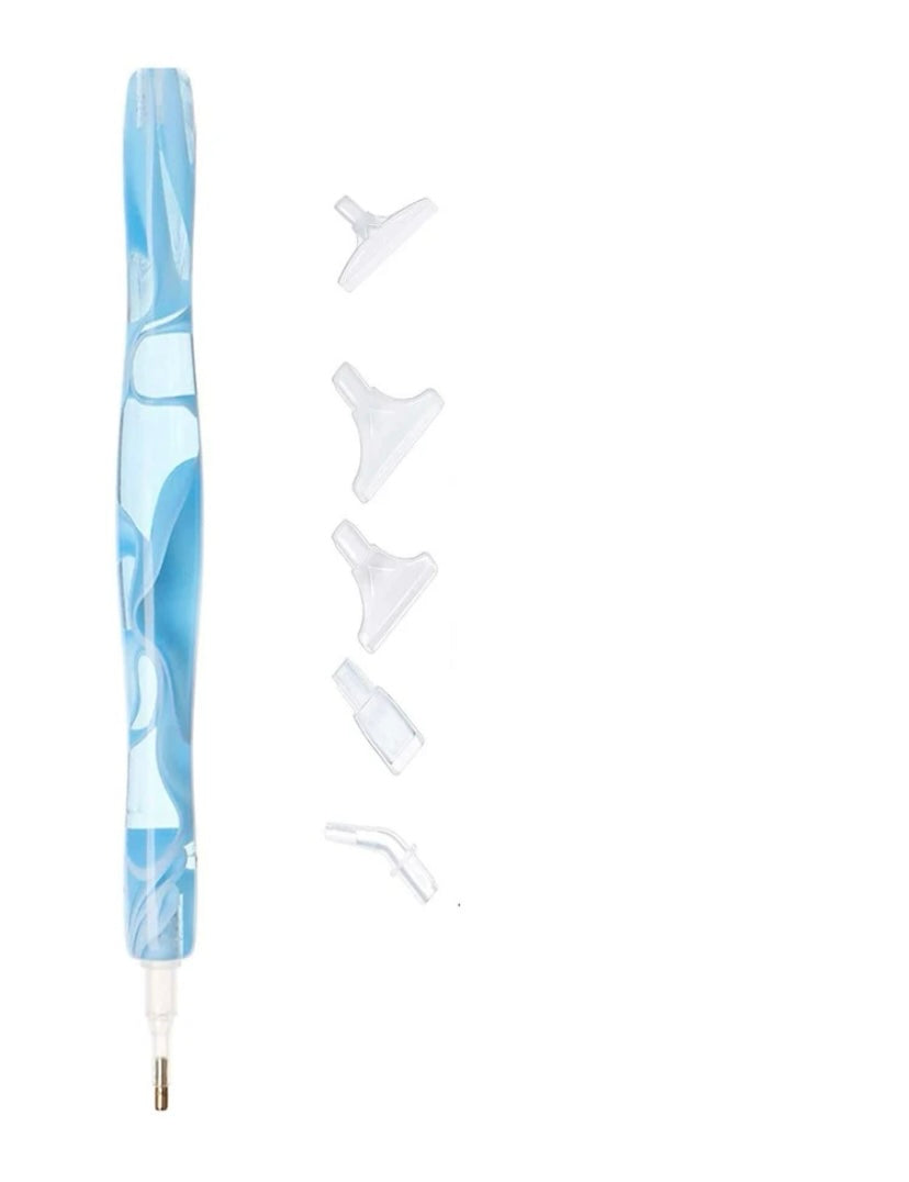 Diamond Painting Drill Pen With Tips & Case Blue/Pink/Dark Blue