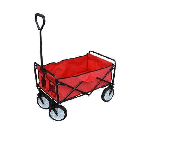 Foldable Outdoor Garden Trolley Cart Wheelbarrow