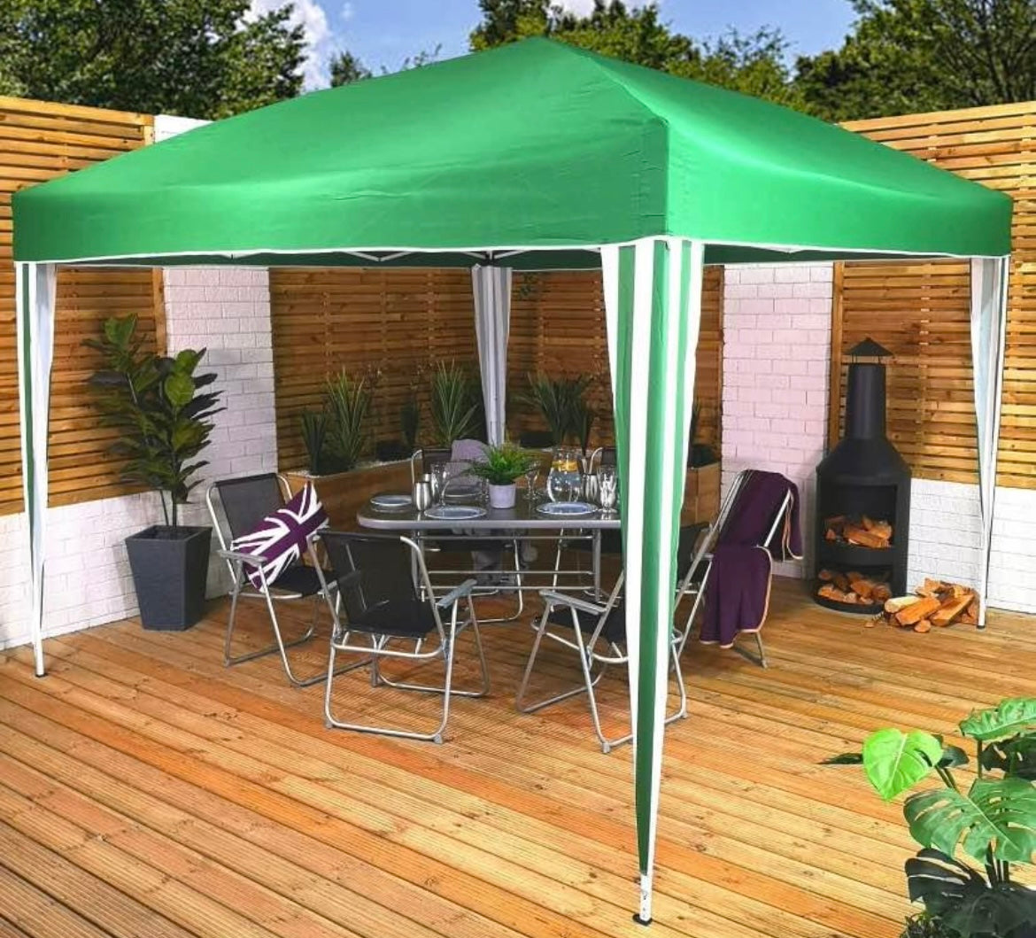 3x3m Pop Up Gazebo - Easy Set Up Garden Party Tent