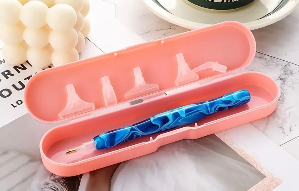 Diamond Painting Drill Pen With Tips & Case Blue/Pink/Dark Blue