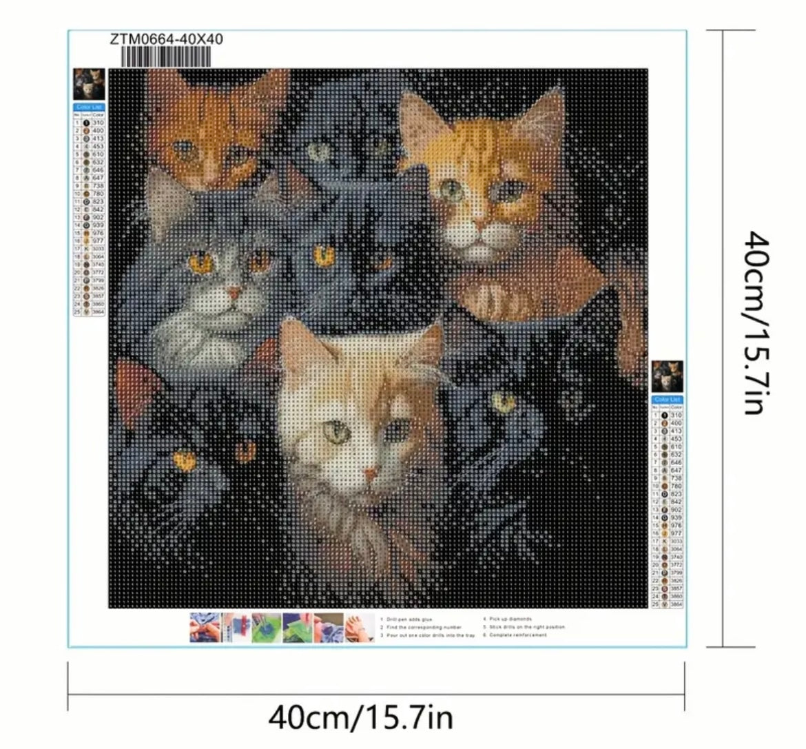 Diamond Painting Round Drill 40x40