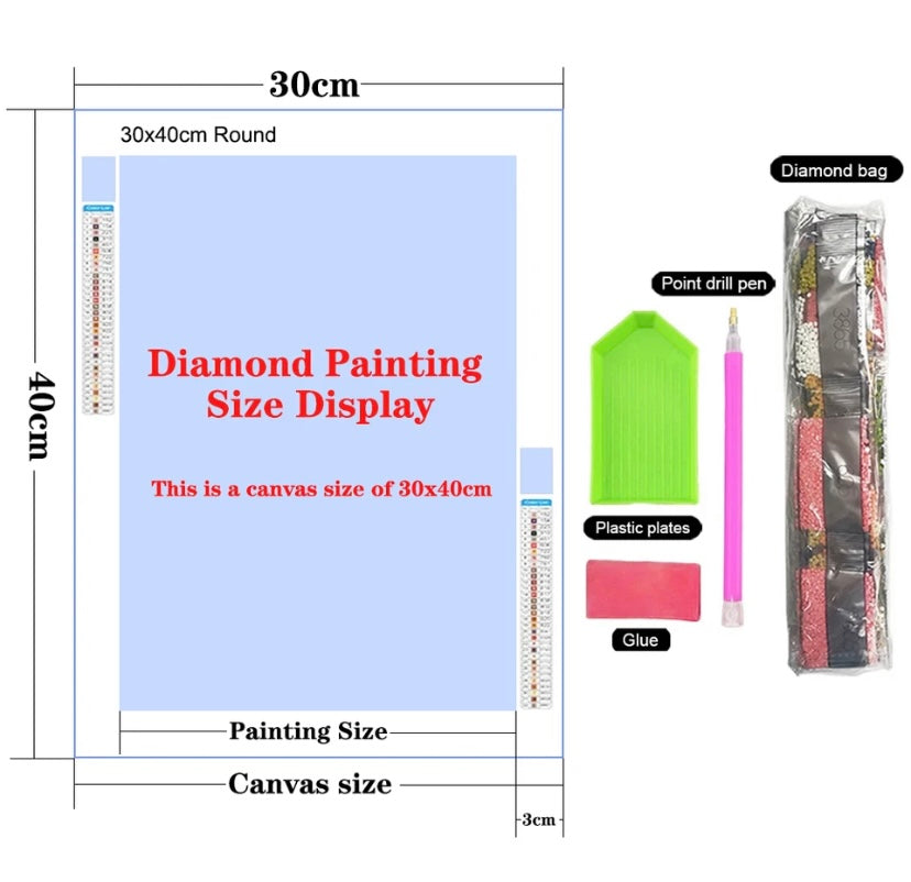 5D DIY Custom Personalised Photo Diamond Painting Arts Full Round/Square Drill