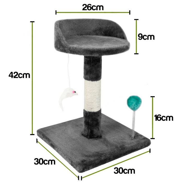 Chair Style Cat Tree Beige/Grey