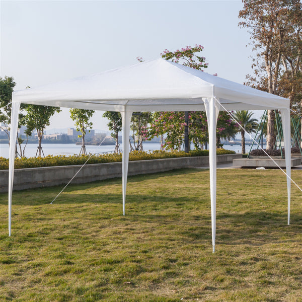 Gazebo With 4 Sides Garden Marquee PE Awning Beach Party Camping Tent 3x3m