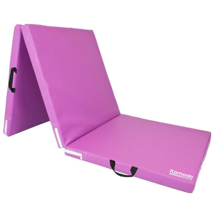 Yoga Mat Exercise Crash Mat Tri Folding Gym Cushion