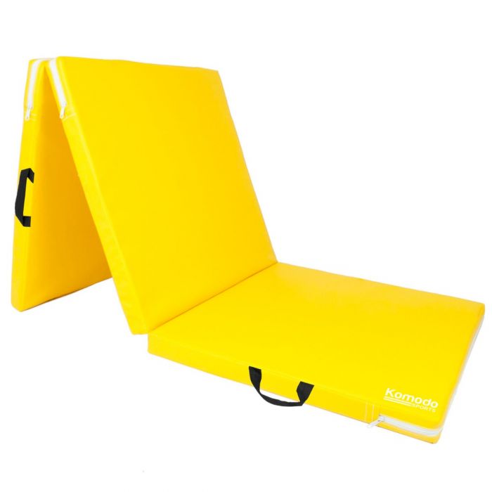 Yoga Mat Exercise Crash Mat Tri Folding Gym Cushion