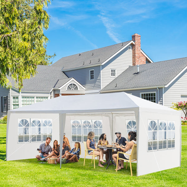 3M X 6M Garden Gazebo Tent Marquee Outdoor Waterproof Party Awning Canopy Patio