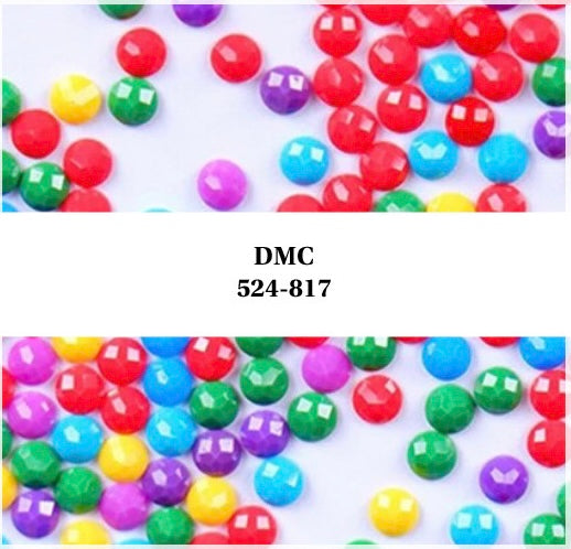 Diamond Painting Round Drills approx 200 Per Bag Choose DMC 524 to 817