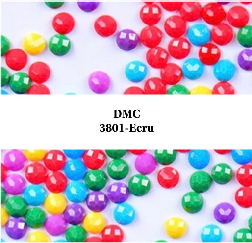 Diamond Painting Round Drills approx 200 Per Bag Choose DMC 3801 to Ecru