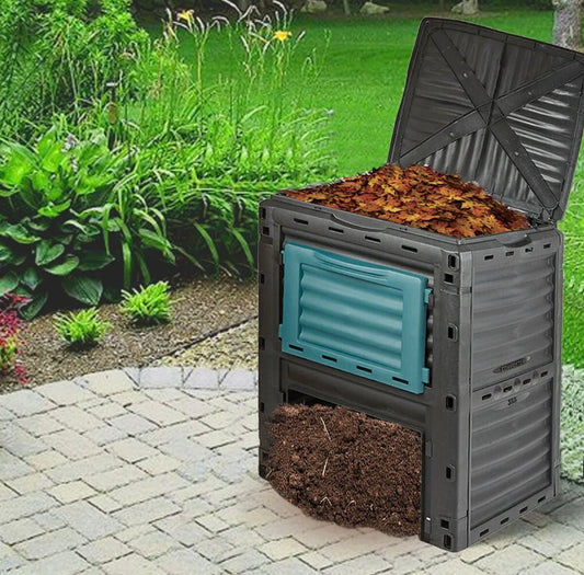300L Garden Composter Bin Organic Waste Compost Converter
