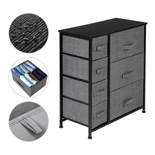 Fabric Dresser With 7 Drawers Furniture Storage Tower Unit For Bedroom Hallway