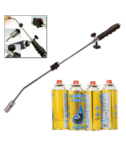 Weed Wand Blowtorch Garden Torch Weed Killer Plus 4 Refills