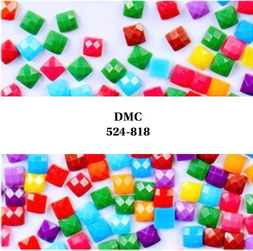 Diamond Painting Square Drills approx 200 Per Bag Choose DMC 524 to 818