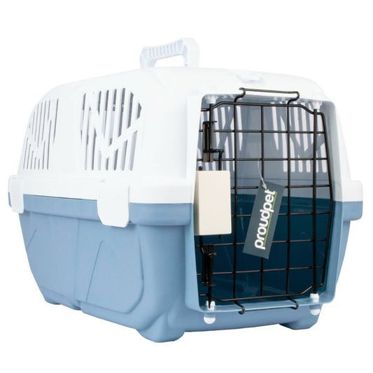 Large Pet Carrier Blue/Brown