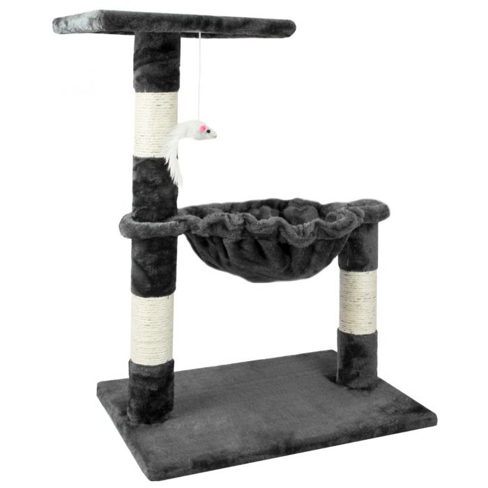 Hammock Style Cat Tree Beige/Grey