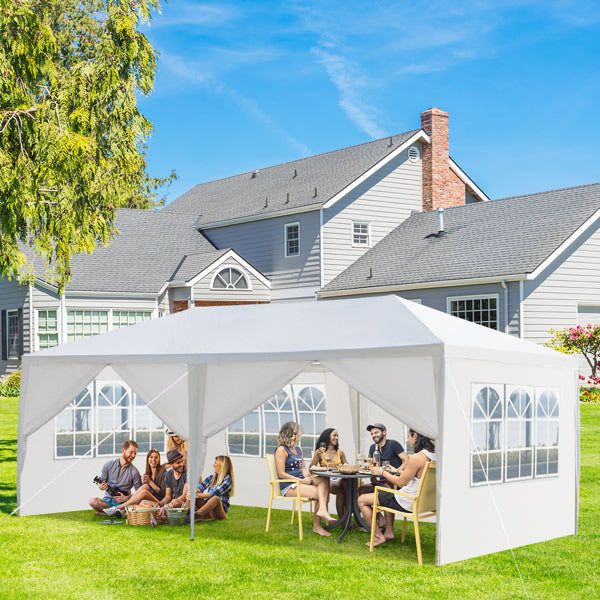 3M X 6M Garden Gazebo Tent Marquee Outdoor Waterproof Party Awning Canopy Patio